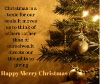christmas is a tonic for our soul image