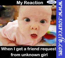 Get friend request from Unknown Girl