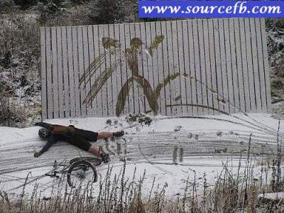 An accident photo while racing