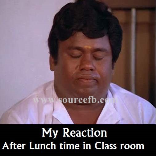 After lunch time in class room