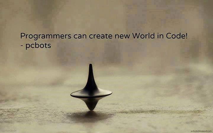 Programmers can create new world in Code
