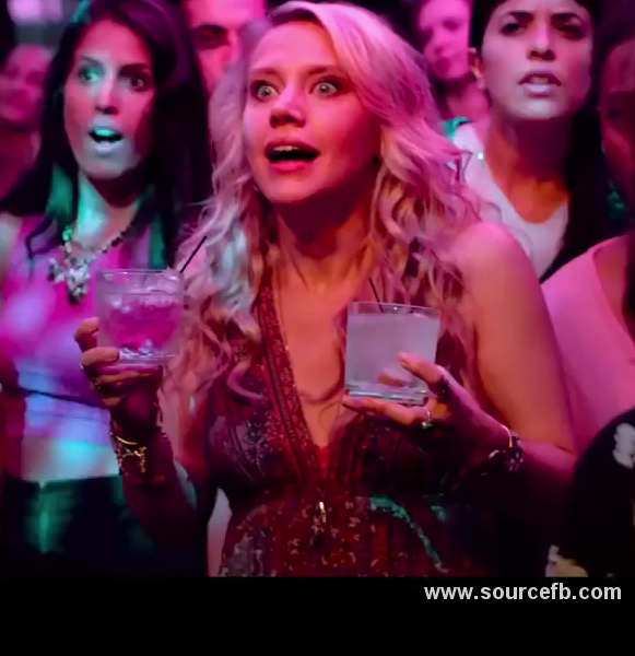 Girl awesome pose with Drink in the glass meme template